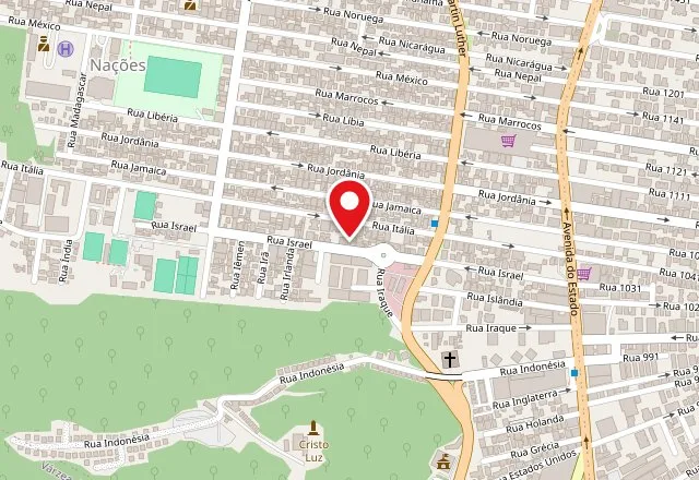 Mapa da localização da Churras BC no bairro Nações